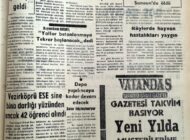 50 öğrenci kayıt olursa Vezirköprü bir okul kazanıyor Kız Sanat Ortaokulu Açılacak 1 Ekim 1972 Pazar