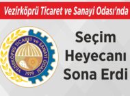 Vezirköprü Ticaret ve Sanayi Odası’nda Seçim Heyecanı Sona Erdi