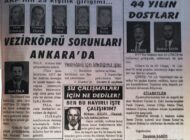 AKP’nin 25 kişilik girişimi… Vezirköprü Sorunları Ankara’da 2 Şubat 2003 Pazar