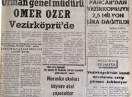 Orman Genel Müdürü Ömer Özer Vezirköprü’de 11 Şubat 1973 Pazar