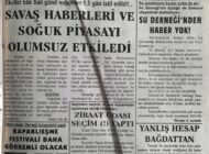 Okullar bile Salı günü soğuktan 1,5 gün tatil edildi!.. Savaş Haberleri ve Soğur Piyasayı Olumsuz Etkiledi 2 Mart 2003 Pazar