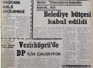 Bütçe dolayısıyla elektriğe zam teklif edildi. Üyeler: “Odunsuzluktan hamamlar kapandı.” Dedi. Belediye Bütçesi Kabul Edildi 18 Mart 1973 Pazar