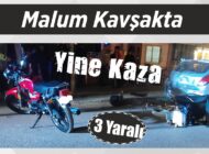 Malum Kavşakta Yine Kaza: 3 Yaralı