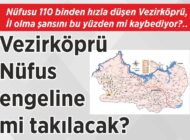 Nüfusu 110 binden hızla düşen Vezirköprü, İl olma şansını bu yüzden mi kaybediyor?.. Vezirköprü  Nüfus engeline mi takılacak?