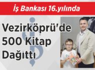 İş Bankası16.yılında Vezirköprü’de 500 Kitap Dağıttı