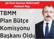 AK Parti Samsun Milletvekili Mehmet Muş, TBMM Plan Bütçe Komisyonu Başkanı Oldu