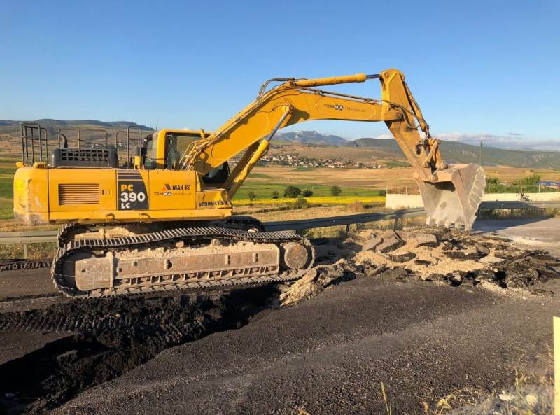 Açıklamadan sonra  Yol Yapım  çalışmaları başladı