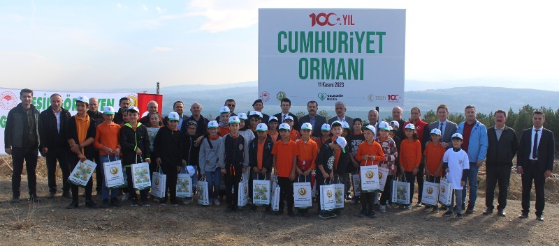 100. yıl Cumhuriyet Ormanı Kuruldu