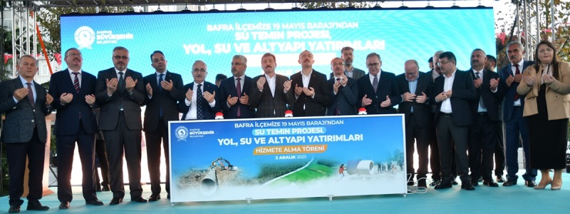 Bafra Büyükşehir’den 4,5 yılda1 Milyar 165 milyon liralık yatırım aldı