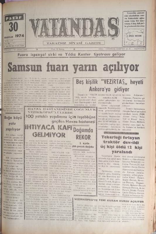 Samsun fuarı yarın açılıyor