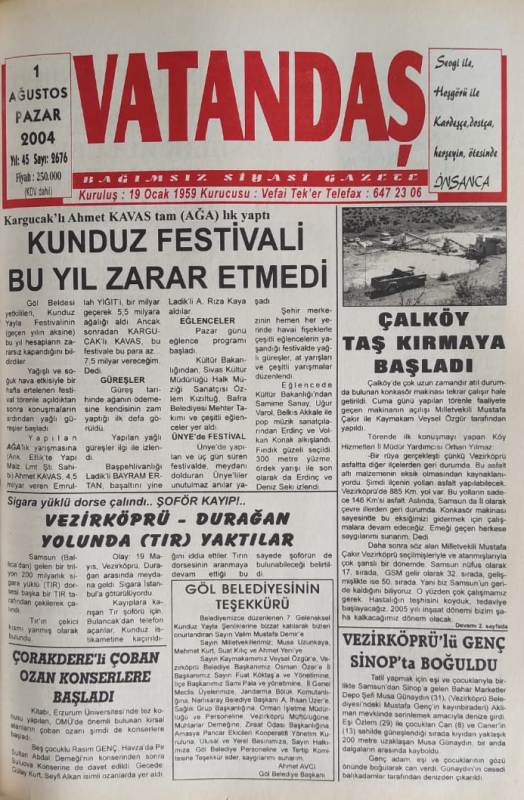 KUNDUZ FESTİVALİ BU YIL ZARAR ETMEDİ