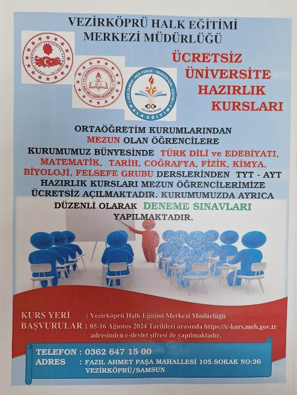 Ücretsiz Üniversite Hazırlık Kursları Başlıyor