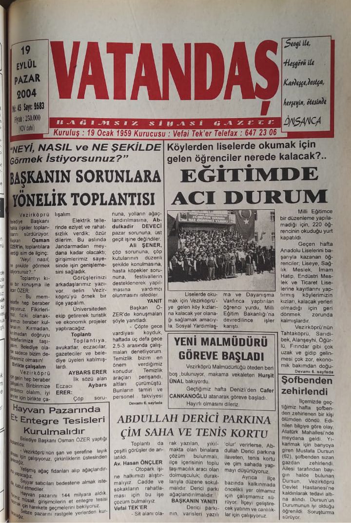 BAŞKANIN SORUNLARA YÖNELİK TOPLANTISI