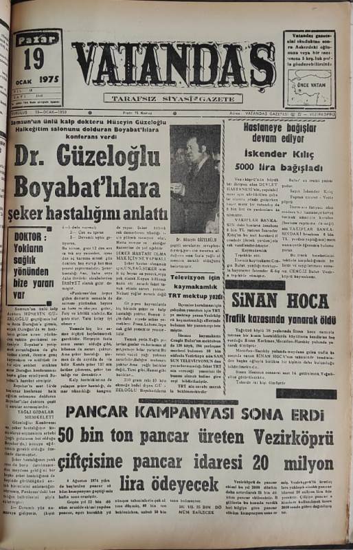 Dr. Güzeloğlu Boyabat’lılara şeker hastalığını anlattı